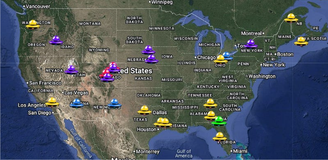 UFO-Track public map